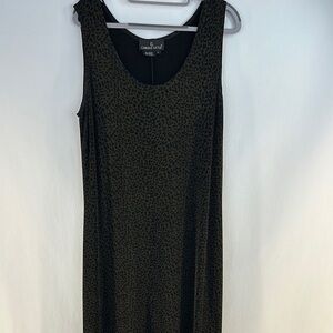 Carole Little Cheetah Print Tank Maxi Dress